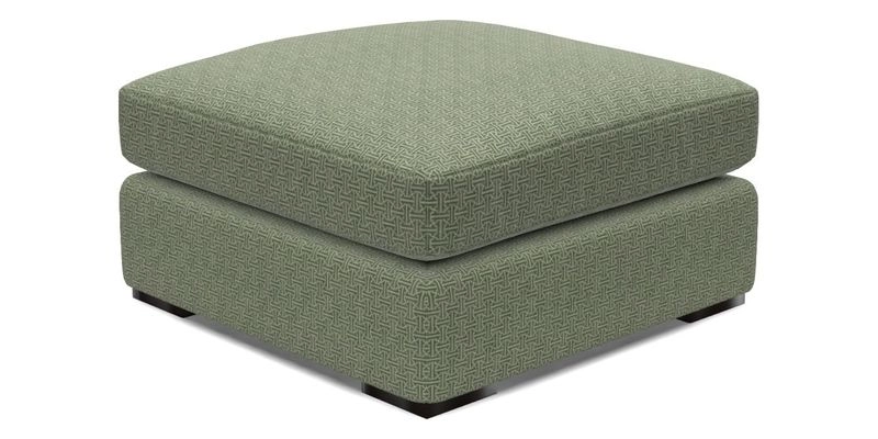 Stockbridge Combi Footstool in Two Tone Plain Biscuit