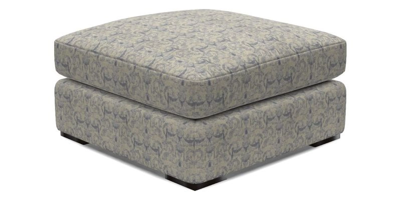 Stockbridge Combi Footstool in Two Tone Plain Biscuit
