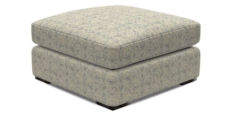 Stockbridge Combi Footstool in Two Tone Plain Biscuit