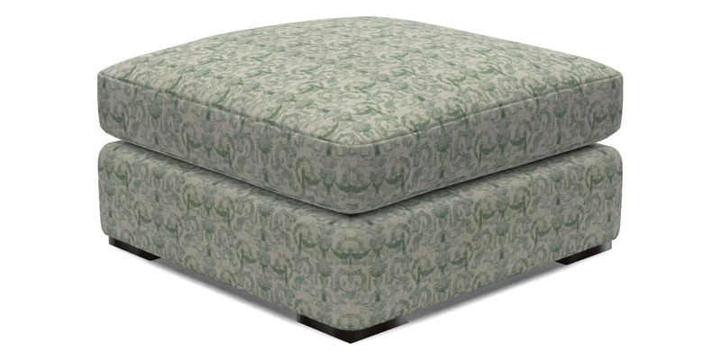 Stockbridge Combi Footstool in Two Tone Plain Biscuit