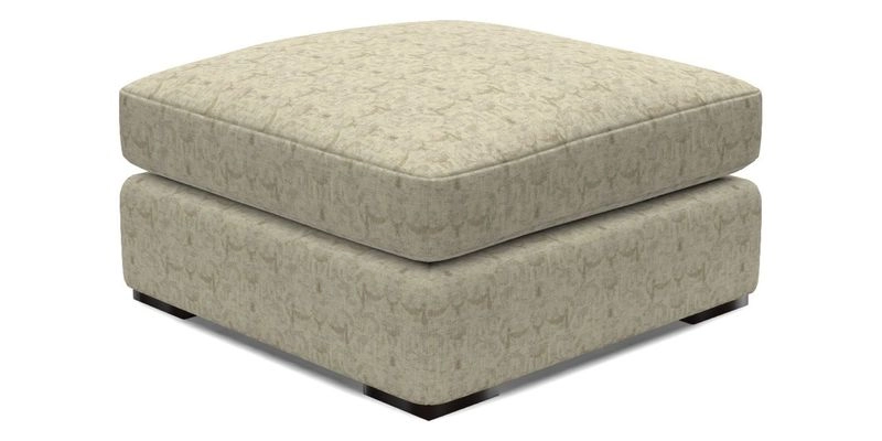 Stockbridge Combi Footstool in Two Tone Plain Biscuit
