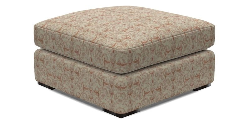 Stockbridge Combi Footstool in Two Tone Plain Biscuit