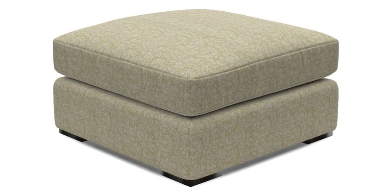 Stockbridge Combi Footstool in Two Tone Plain Biscuit