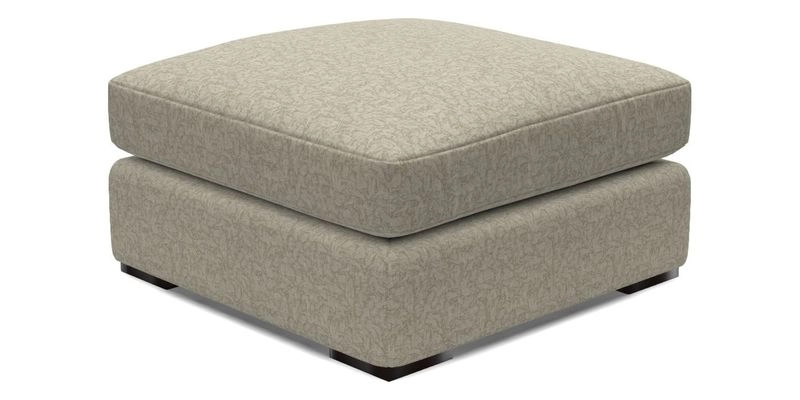 Stockbridge Combi Footstool in Two Tone Plain Biscuit