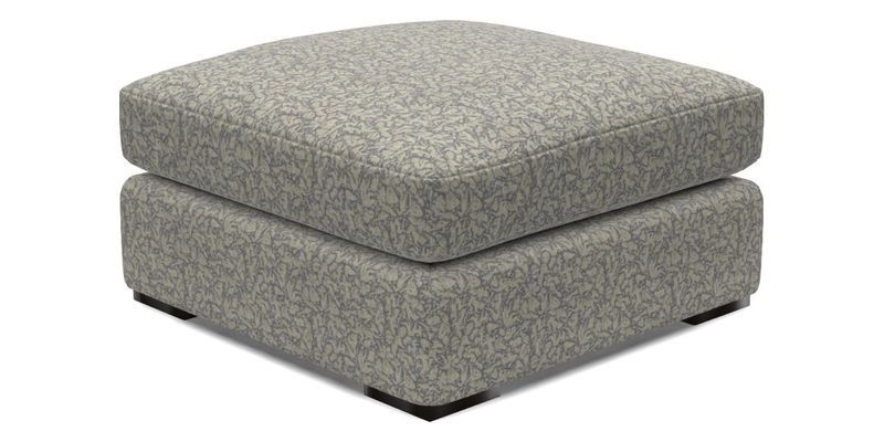 Stockbridge Combi Footstool in Two Tone Plain Biscuit