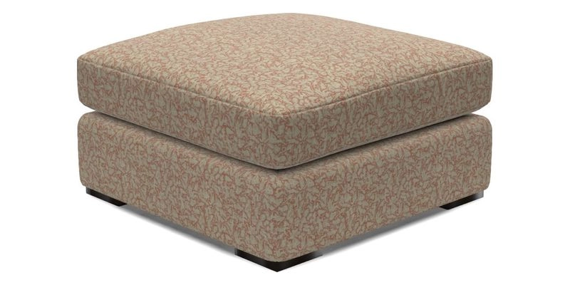 Stockbridge Combi Footstool in Two Tone Plain Biscuit