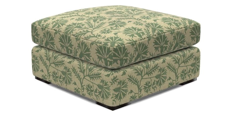 Stockbridge Combi Footstool in Two Tone Plain Biscuit