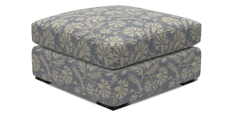 Stockbridge Combi Footstool in Two Tone Plain Biscuit