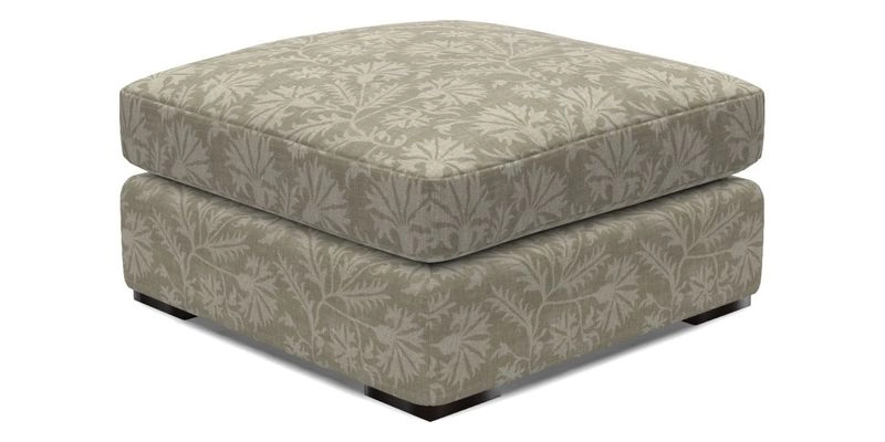 Stockbridge Combi Footstool in Two Tone Plain Biscuit
