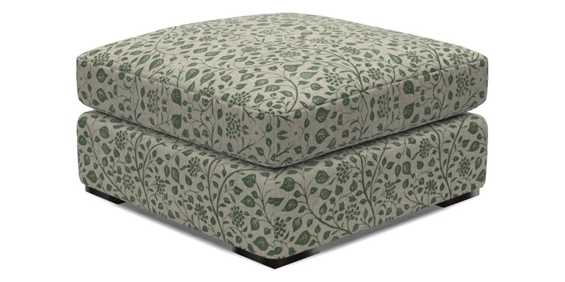 Stockbridge Combi Footstool in Two Tone Plain Biscuit