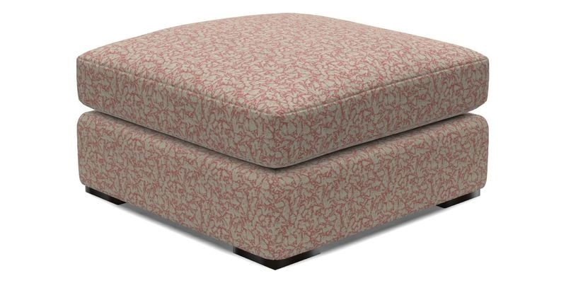 Stockbridge Combi Footstool in Two Tone Plain Biscuit