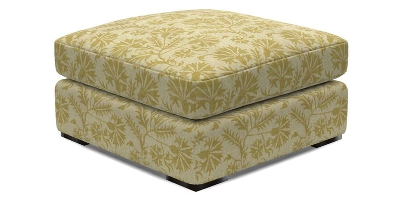 Stockbridge Combi Footstool in Two Tone Plain Biscuit