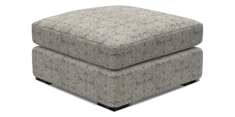 Stockbridge Combi Footstool in Two Tone Plain Biscuit