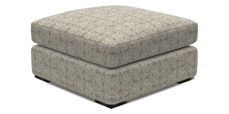 Stockbridge Combi Footstool in Two Tone Plain Biscuit