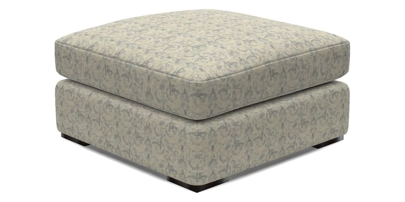 Stockbridge Combi Footstool in Two Tone Plain Biscuit