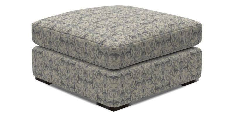 Stockbridge Combi Footstool in Two Tone Plain Biscuit