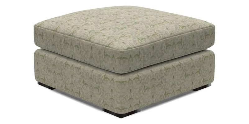 Stockbridge Combi Footstool in Two Tone Plain Biscuit