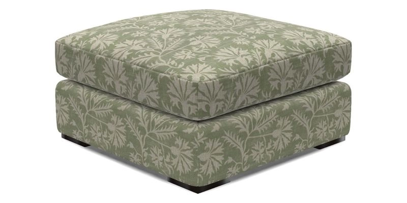 Stockbridge Combi Footstool in Two Tone Plain Biscuit
