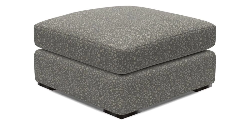 Stockbridge Combi Footstool in Two Tone Plain Biscuit