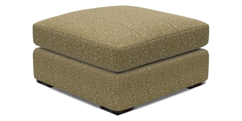 Stockbridge Combi Footstool in Two Tone Plain Biscuit