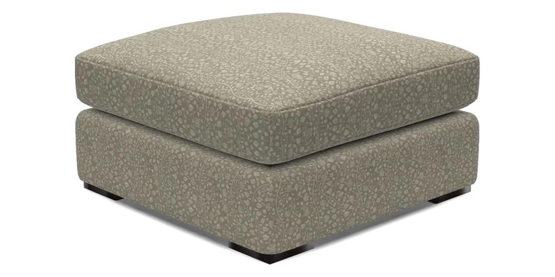 Stockbridge Combi Footstool in Two Tone Plain Biscuit