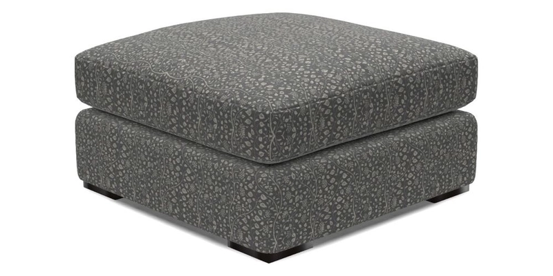 Stockbridge Combi Footstool in Two Tone Plain Biscuit
