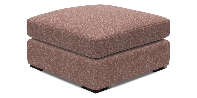 Stockbridge Combi Footstool in Two Tone Plain Biscuit