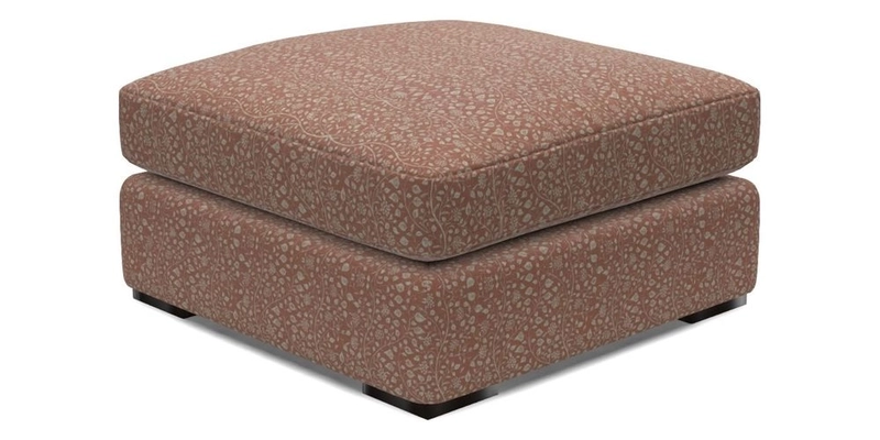 Stockbridge Combi Footstool in Two Tone Plain Biscuit
