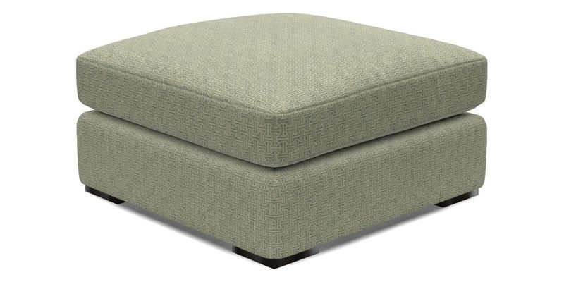 Stockbridge Combi Footstool in Two Tone Plain Biscuit