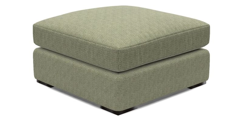 Stockbridge Combi Footstool in Two Tone Plain Biscuit
