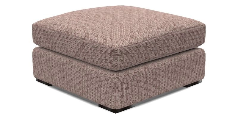 Stockbridge Combi Footstool in Two Tone Plain Biscuit
