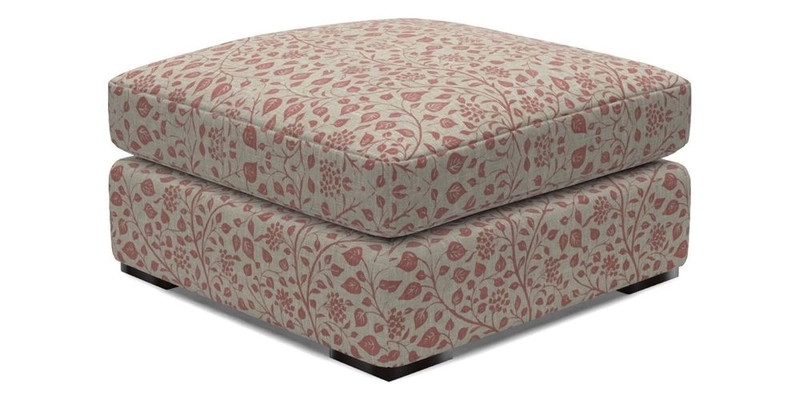 Stockbridge Combi Footstool in Two Tone Plain Biscuit