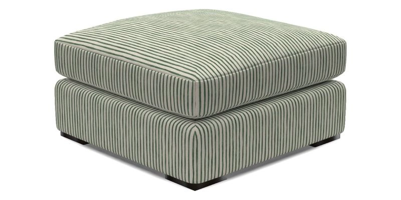 Stockbridge Combi Footstool in Two Tone Plain Biscuit