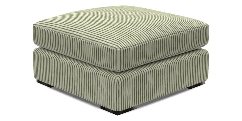 Stockbridge Combi Footstool in Two Tone Plain Biscuit