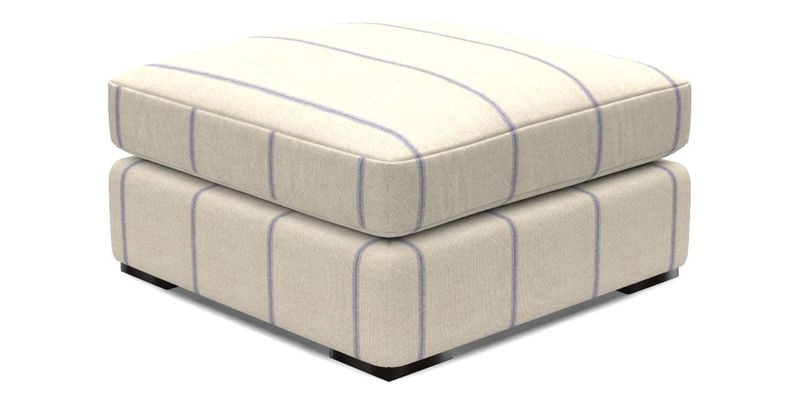Stockbridge Combi Footstool in Two Tone Plain Biscuit