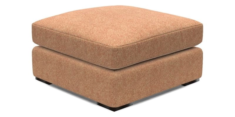 Stockbridge Combi Footstool in Two Tone Plain Biscuit