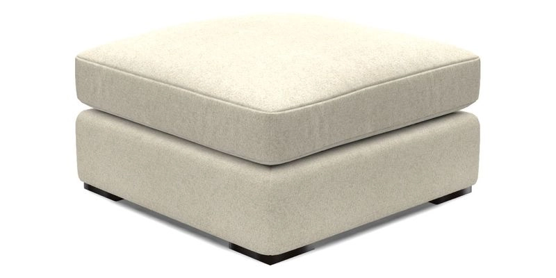 Stockbridge Combi Footstool in Two Tone Plain Biscuit