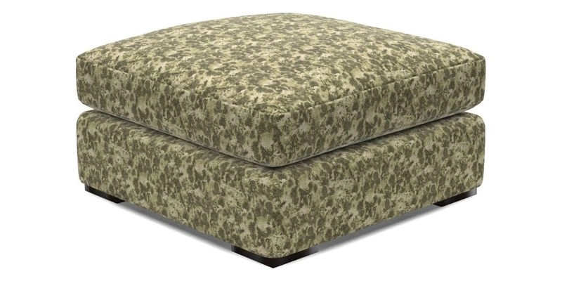 Stockbridge Combi Footstool in Two Tone Plain Biscuit