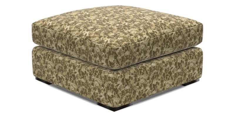 Stockbridge Combi Footstool in Two Tone Plain Biscuit