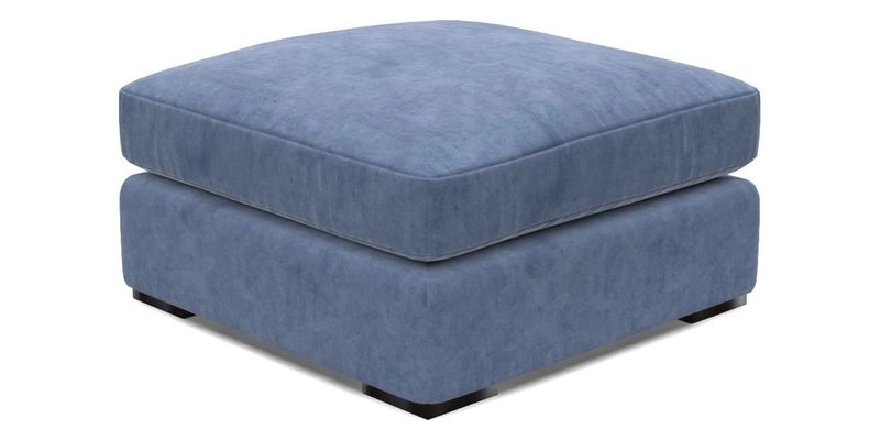 Stockbridge Combi Footstool in Two Tone Plain Biscuit