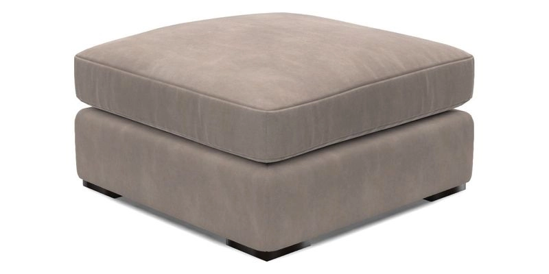 Stockbridge Combi Footstool in Two Tone Plain Biscuit