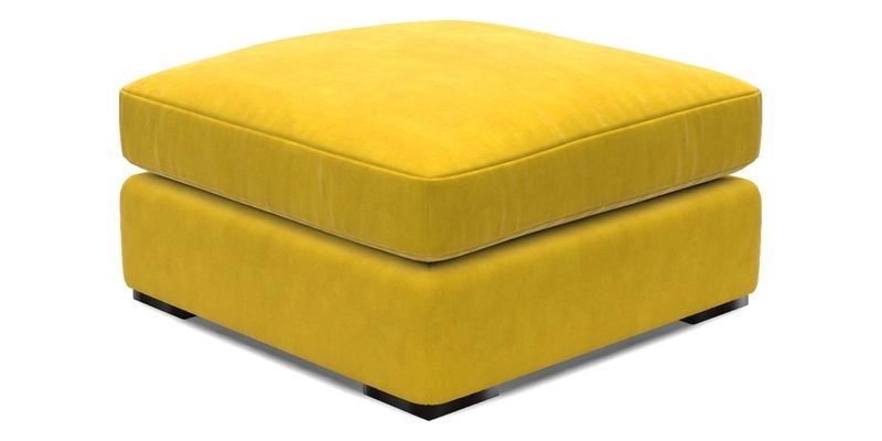 Stockbridge Combi Footstool in Two Tone Plain Biscuit