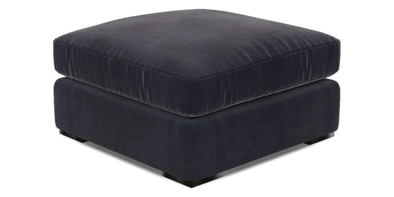 Stockbridge Combi Footstool in Two Tone Plain Biscuit