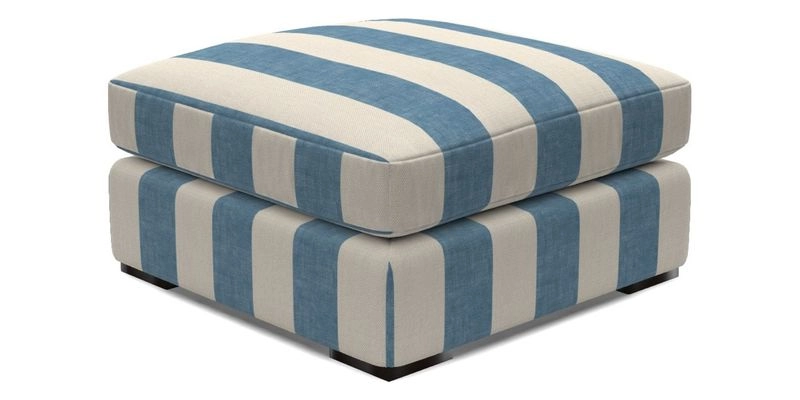 Stockbridge Combi Footstool in Two Tone Plain Biscuit