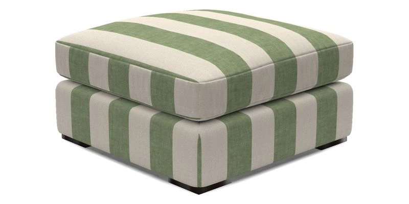 Stockbridge Combi Footstool in Two Tone Plain Biscuit