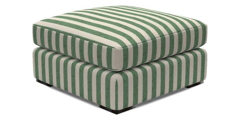 Stockbridge Combi Footstool in Two Tone Plain Biscuit