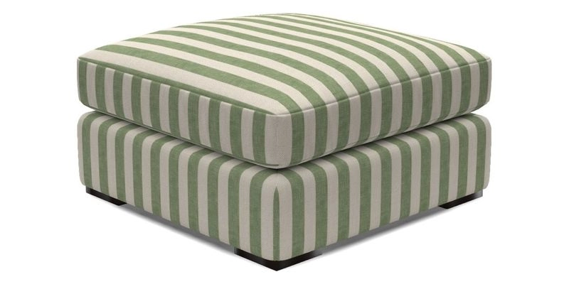 Stockbridge Combi Footstool in Two Tone Plain Biscuit