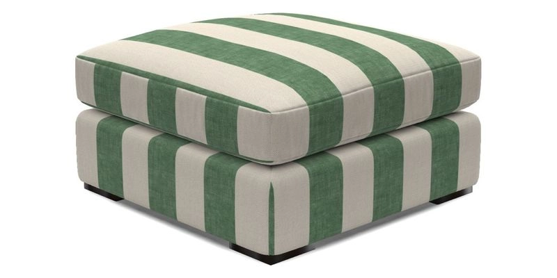 Stockbridge Combi Footstool in Two Tone Plain Biscuit