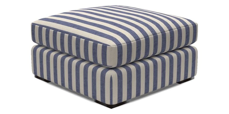 Stockbridge Combi Footstool in Two Tone Plain Biscuit