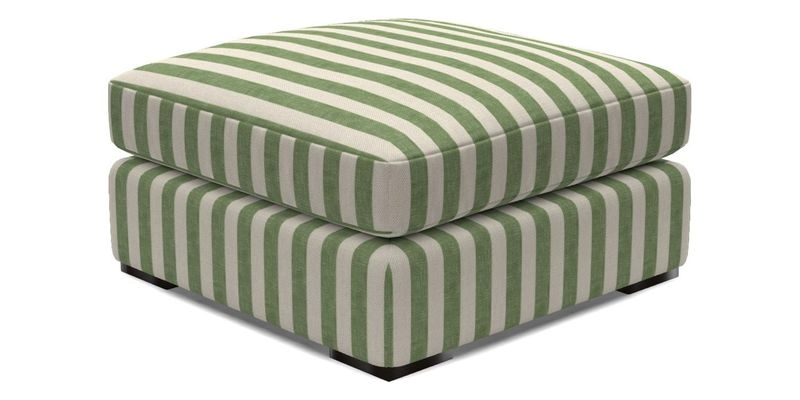 Stockbridge Combi Footstool in Two Tone Plain Biscuit